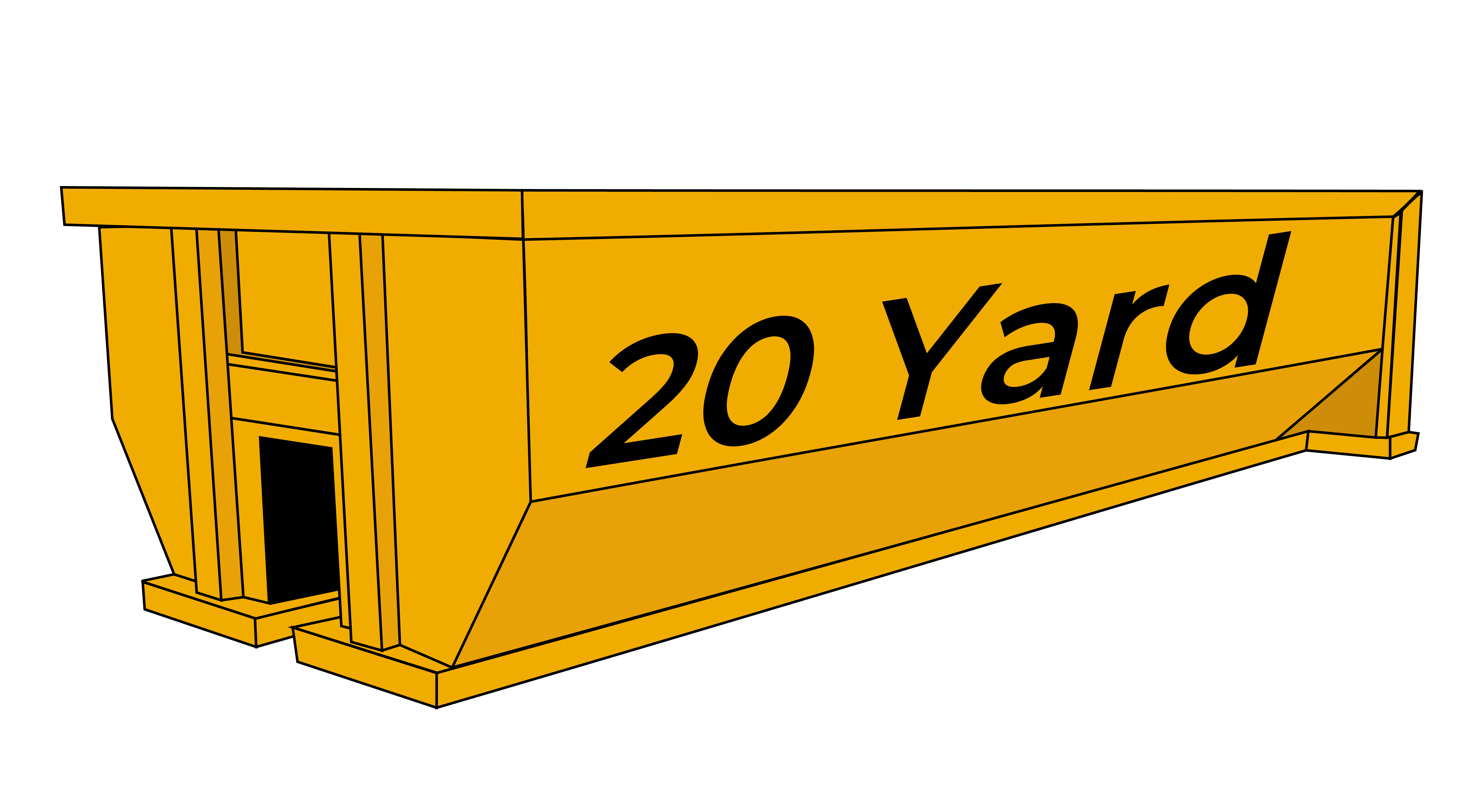 Dumpster size illustration
